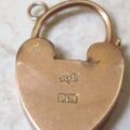 Plain Heart Padlock in 9ct Rose Gold