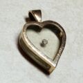 Delightful Floating Diamond Heart Pendant in 9ct Gold