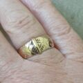 Antique Buckle or Belt Style Ring in 9ct Gold, a UK O 1/2 or a US 7 1/2
