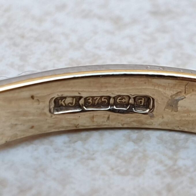 Horse Head and Mane Ring in 9ct Gold,  a UK O or a US 7 1/4.