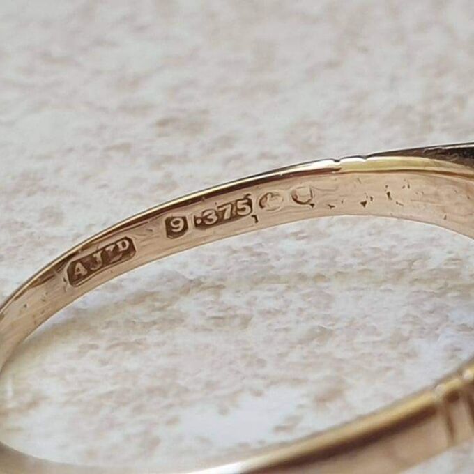 Hematite Centurion Intaglio Ring in 9ct gold, a UK N or a US 7