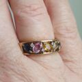 Multi Sapphire Ring in 9ct Gold, a UK M 1/2 or a US 6 3/4