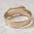 Simple Buckle Ring in 9ct Gold, a UK Q or a US 8 1/2