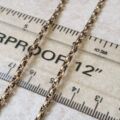 Antique Chain in 9ct Gold, 17 inches.
