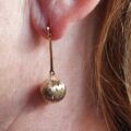 Glitterball Drop Earrings in 9ct Gold