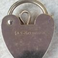 Small Plain Heart Padlock in 9ct Gold