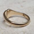 Heart Signet Ring in 9ct Gold, a UK L 1/2 or a US 6 1/4