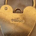 Simple Heart Padlock in 9ct Gold.
