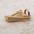 Vintage Harp Pendant in 9ct Gold.
