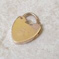 Engraved Front Small Padlock in 9ct Gold