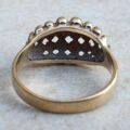 Bombe Ring in 9ct Gold, a UK O or a US 7 1/2