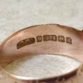 Antique Buckle or Belt Style Ring in 9ct Gold, a UK O 1/2 or a US 7 1/2