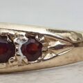 Six Stone Graduating Garnet Band Ring in 9ct Gold, a UK S or a US 9 1/4