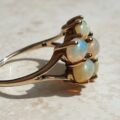 Seven Stone Opal Cluster Ring in 9ct Gold, a UK M 1/2 – N or a US 6 3/4