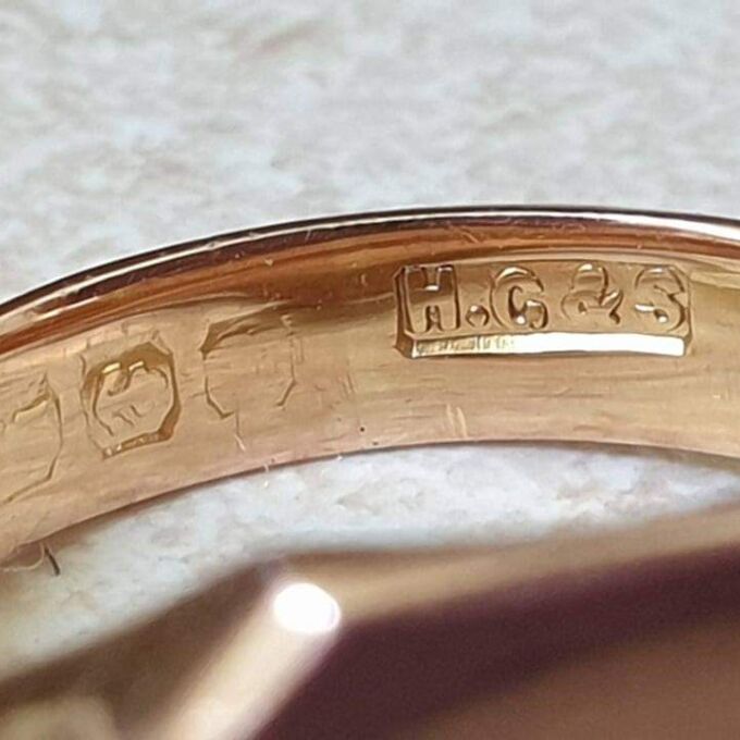 Simple Plain Signet Ring in 9ct Rose Gold, a UK K 1/2 or a US 5 3/4