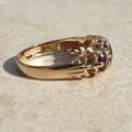 Multistone Garnet Ring in 9ct Gold,  a UK J or a US 5.