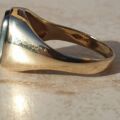 Hematite Centurion Ring in 9ct Gold,  a UK size T or a US 10.