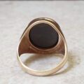 Hematite Centurion Signet Ring in 9ct Gold, a UK J 1/2 or a US 5 1/4