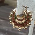 Small Gypsy Creole Earrings in 9ct Gold