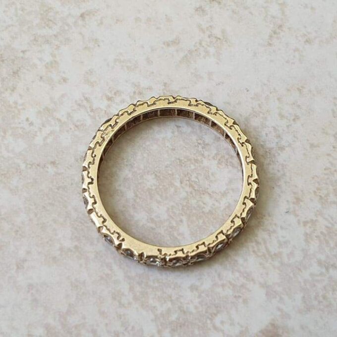 Reserved – Spinel Full Eternity Ring in 9ct Gold, a UK M or a US 6 1/2