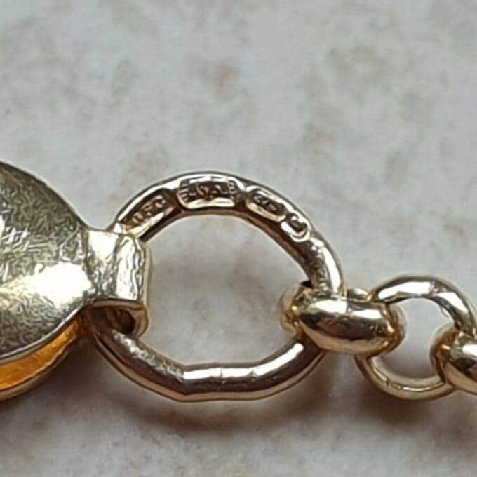 Belcher or Rolo Chain Necklace in 9ct Gold, 20 inches