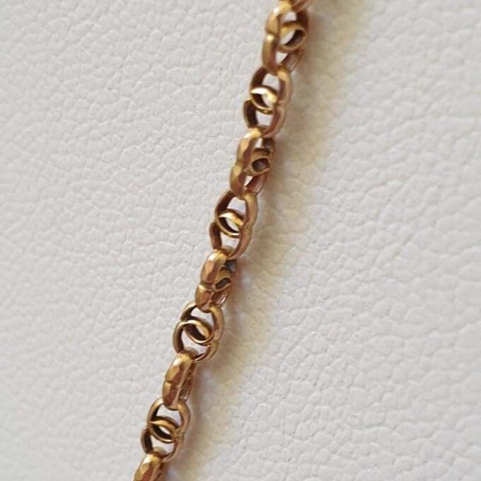 Antique Chain Necklace in 9ct gold, 18 inches.