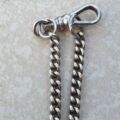 Sterling Silver Curb Chain with T Bar and Dog Clip