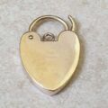 Large Engraved Padlock in 9ct Gold