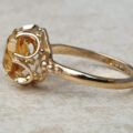 Citrine Solitaire Ring in 9ct Gold, a UK O or a US 7 1/2.