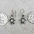 Sterling Silver Teddy Bear Earrings