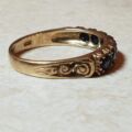 Super Seven Stone Sapphire Band in 9ct Gold, a UK size P or a US 7 3/4 – 8.