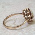Opal and Garnet Cluster Ring in 9ct Gold.