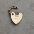 Tiny Working Heart Padlock in 9ct Gold