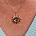 Pretty Quartz Pendant in 9ct Gold