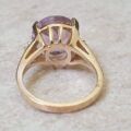 Pale Amethyst and White Topaz Ring in 9ct Gold, a UK K 1/2 or a US 5 3/4
