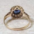 Synthetic Sapphire Ring in 9ct Gold.