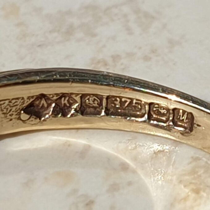 Five Stone Garnet Ring in 9ct Gold,  a UK M or a US 6.