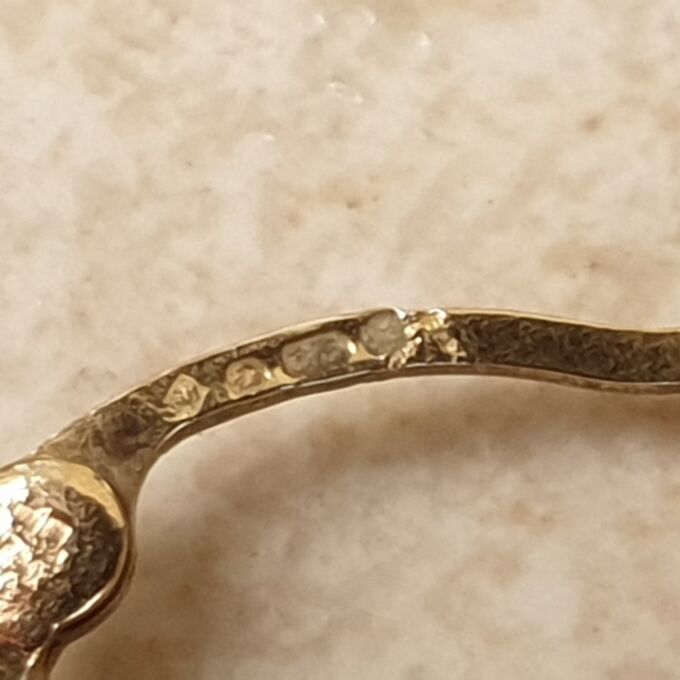 Oval Swag Design Drop Hoop Earrings in 9ct Gold