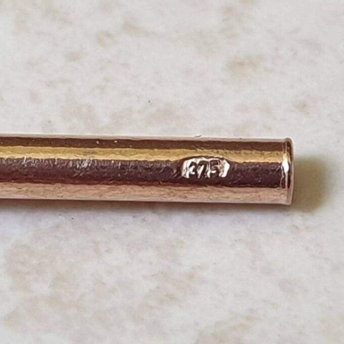 Simple T Bar Pendant in 9ct Rose Gold