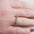 Beautiful Emerald and Diamond Ring in 9ct Gold, a UK M 1/2 or a US 6 3/4.