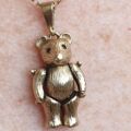 Articulated Teddy Bear Pendant in 9ct Gold