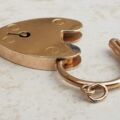 Large Simple Heart Padlock in 9ct Gold
