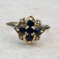 Sapphire and Diamond Ring in 9ct Gold