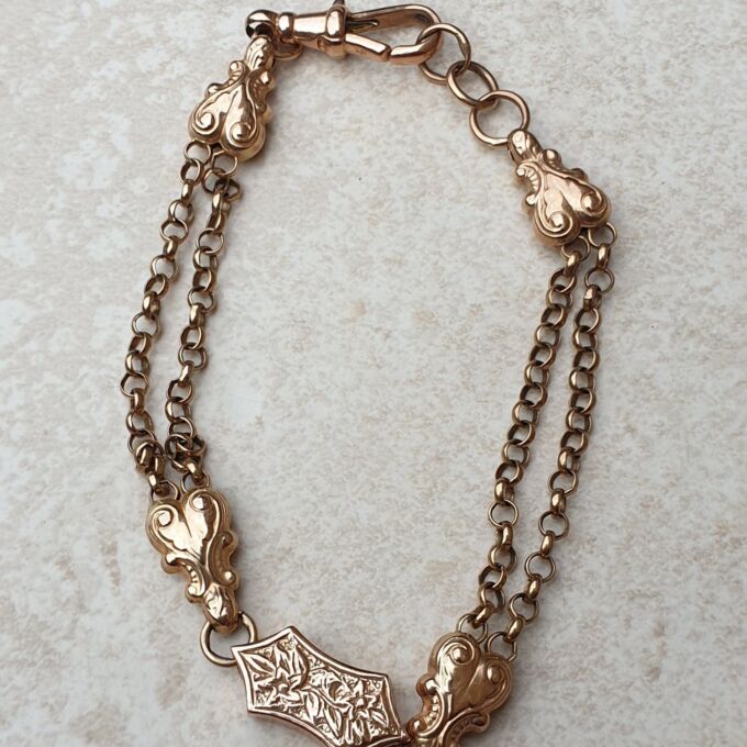 Ornate Vintage Bracelet in 9ct Rose Gold