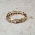 Reserved – Quartz Full Eternity Ring in 9ct Gold.