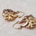 Bold Ornate Gypsy Earrings in 9ct Gold