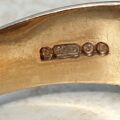 Diamond Set Buckle Ring in 9ct Gold, a UK S or a US 9 1/2.