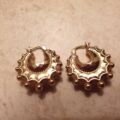 Small Gypsy Creole Earrings in 9ct Gold