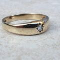 Diamond Solitaire Ring in 9ct Gold,  a UK P or a US 7 3/4 – 8.