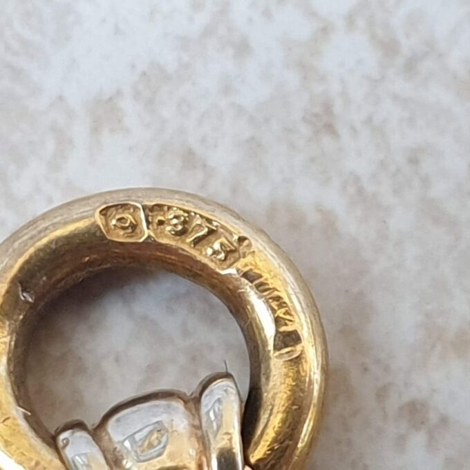 Carnelian Intaglio Centurion Fob Pendant in 9ct Gold.